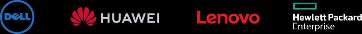 Dell, Huawei, Lenovo, Hewlett Packard Enterprise